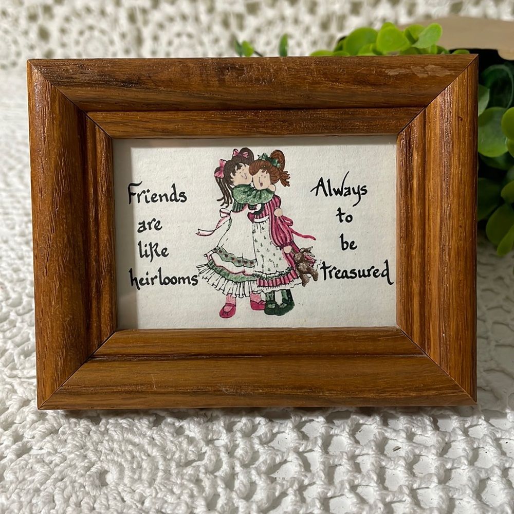 Calligraphy from the heart “Friends are like heirlooms”